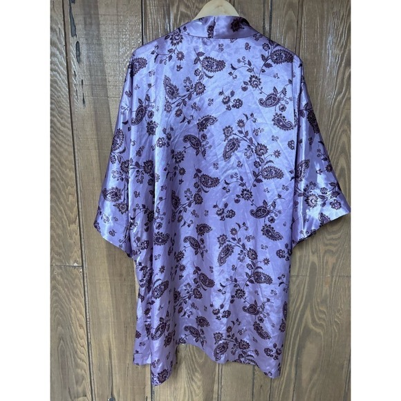 Delicates silky Satin midi duster robe housecoat - Picture 6 of 6